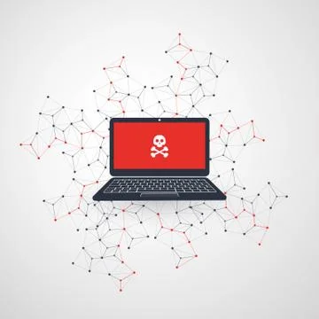 Network Vulnerability Stock Illustration