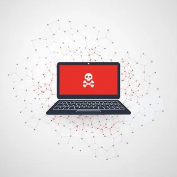 Network Vulnerability Stock Illustration