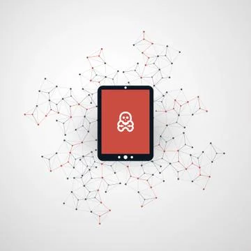 Network Vulnerability Stock Illustration