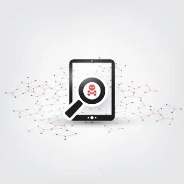 Network Vulnerability Stock Illustration