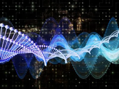 Network Waves Stock Illustration