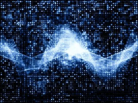 Network Waves 스톡 일러스트