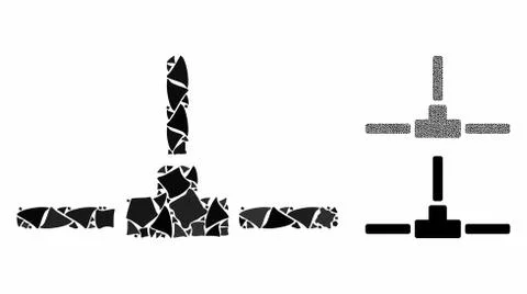 Network wire connection Composition Icon of Bumpy Elements Stock Illustration
