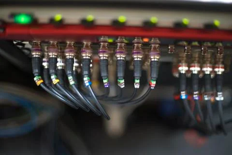 Network wires Stock Photos