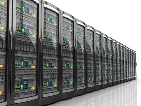 Network workstation server 3d illustration イラスト素材