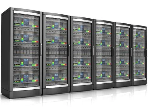 Network workstation servers 3d illustration イラスト素材