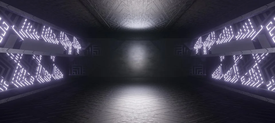 Network workstation servers on dark background 3D Illustration Stock Illustration