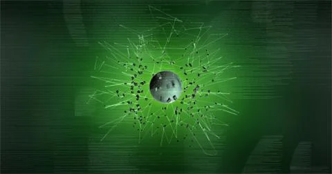 Network world Green Stock Illustration