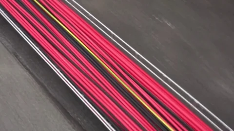 Networkcables on roof Video stock 84759698