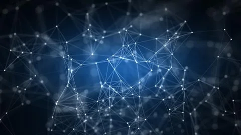 Networking and Connection web concept Illustrazione stock