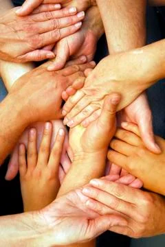 Networking and cooperating in a project Stock Photos