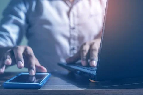 Networking and internet communication concept Stock Photos