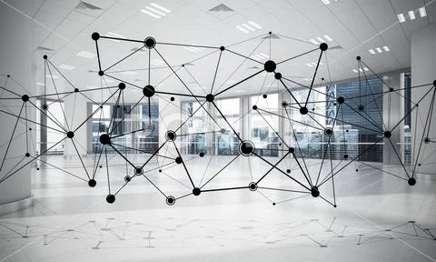 Networking and wireless connection as concept for effective mode Stock Illustration