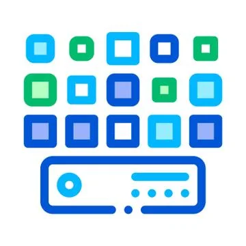 Networking Artificial Big Data Center Vector Icon Stock Illustration