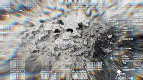 Networking complex systems. Visualisation of the miscalculation of complex Stock Footage 242263764