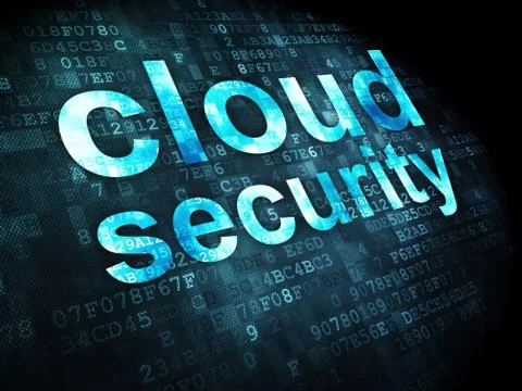 Networking concept: Cloud Security on digital background Stock Illustration