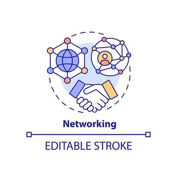 Networking concept icon Stock Illustration