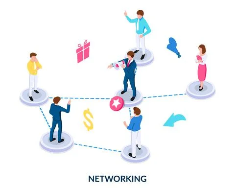 Networking concept.  Stock Illustration