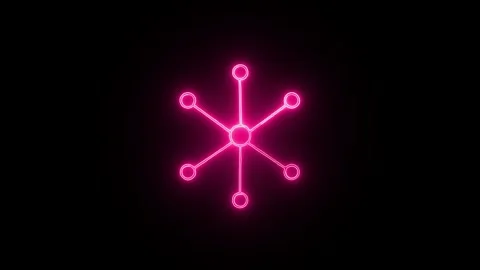 Networking concept. line icon animation on transparent background. Stock Footage 305009243