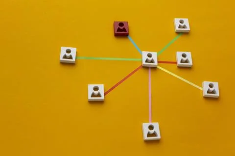 Networking concept still life composition Illustrazione stock