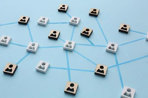 Networking concept still life composition Illustrazione stock