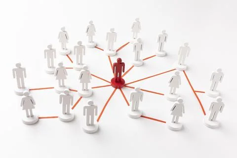 Networking concept still life composition Illustrazione stock