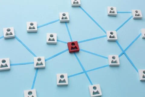 Networking concept still life composition Stock Photos
