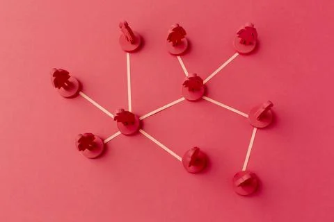Networking concept still life composition Stock Photos