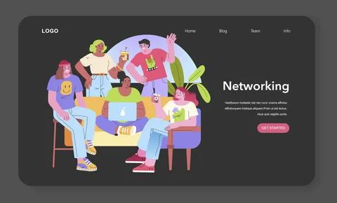 Networking concept. Vector illustration Stock Illustration