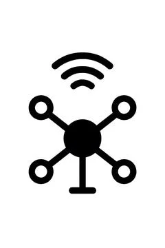 Networking &amp; connectivity Flat Icon for UI Design, and Graphic Design. Stock Illustration