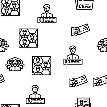 Networking Global Communication Vector Seamless Pattern Stock Illustration