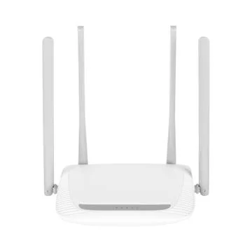 Networking hardware - Wi-Fi router. Isolated Stock Photos