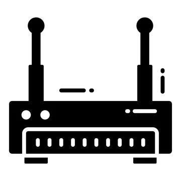 Networking Hub, Protection and security vector icons set cyber computer net.. Stock Illustration