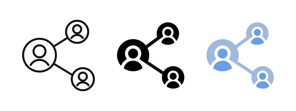 Networking icon. Teamwork connection symbol. Group of people sign. Business.. Illustrazione stock