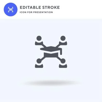 Networking icon vector, filled flat sign, solid pictogram isolated on white イラスト素材