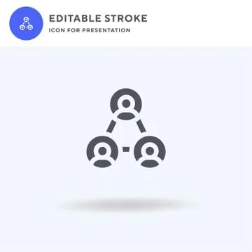 Networking icon vector, filled flat sign, solid pictogram isolated on white イラスト素材