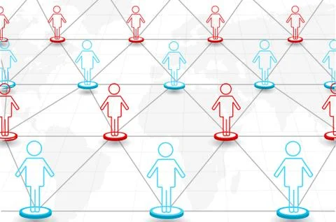 Networking 스톡 일러스트