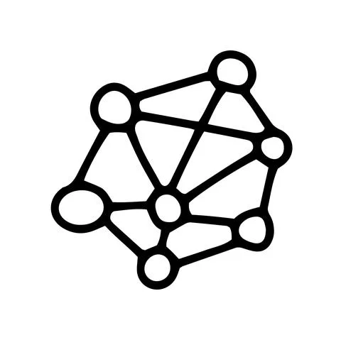 Networking line vector doodle simple icon design 스톡 일러스트