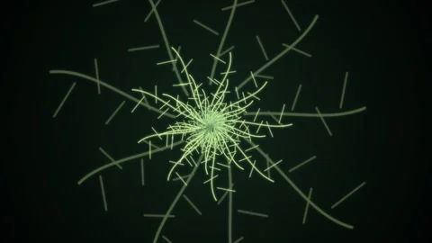 Networking lines create a dynamic display against a dark backdrop Stock Footage 337071564