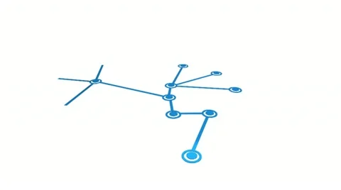 Networking loop Stock Footage 10859954