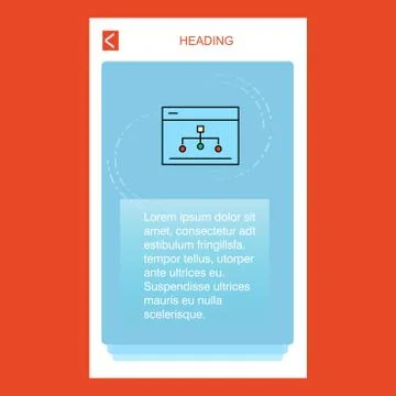 Networking  mobile vertical banner design design. Vector 스톡 일러스트