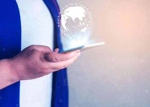 Networking people and connecting network concept Stock Photos