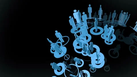 Networking with people around the world Stock Footage 280060338
