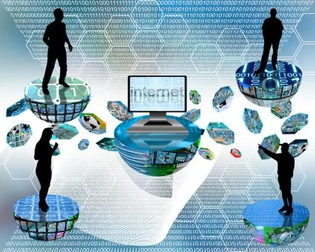 Networking platform イラスト素材