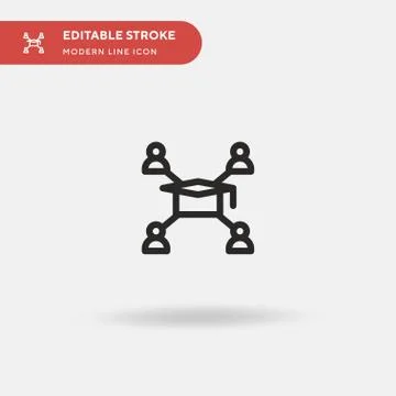 Networking Simple vector icon. Illustration symbol design template for web mo 스톡 일러스트