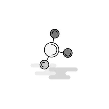 Networking Web Icon. Flat Line Filled Gray Icon Vector イラスト素材