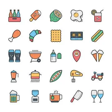 Networking, Web, User Interface and Internet Icons Vector Stock Illustration