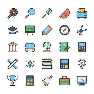 Networking, Web, User Interface and Internet Icons Vector Set Stock Illustration