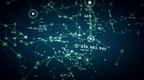 Networks And Data Blue Dolly Stock Footage 50003286