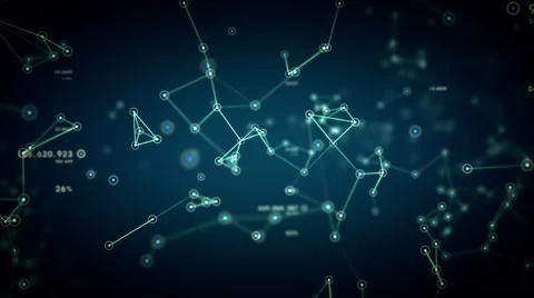 Networks And Data Blue Rising Video stock 50003883